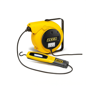 Enrouleur de câble Zeca 15,5 m 110-230 V avec lampe LED 24 V pour usage en atelier - Product Image 2