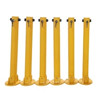 Bloqueur manuel pliable pour stationnement de voiture, protection de la route, barrière de verrouillage, poteaux pliables
