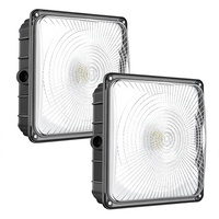 Luminaire de plafond industriel à économie d'énergie IP65 en aluminium pour garage, supermarché, entrepôt logistique