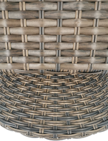 Rattan PE Marron 360 °   Chaise de patio pivotante avec coussin gris clair