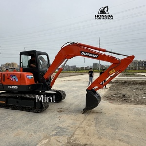 เครื่องขุด Dh55ขนาดเล็กแบบดูซานมือสองใช้เครื่องขุดข้อเสีย Doosan55 5ตันเครื่องขุดพร้อมใบมีด - Product Image 5