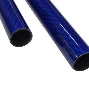 Tabung poros serat karbon Diameter besar 3k hitam Maxi Tech lampu dinding polos lampu disesuaikan dimensi permukaan fitur warna - Product Image 6