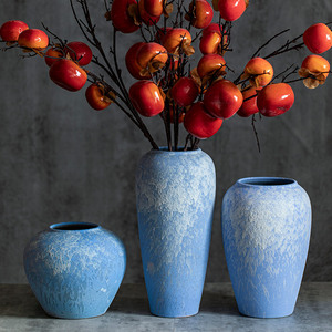 Jingdezhen jarrón decoración del hogar ornamento arreglo de flores secas nuevo estilo chino sala de estar Bogu estante artesanal puramente hecho a mano - Product Image 2