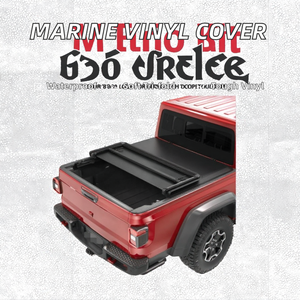 Cubierta de vinilo marino mejorada de 5 pies, enrollable, plegable en tres partes, para <span class=keywords><strong>Silverado</strong></span> 1500 <span class=keywords><strong>2022</strong></span>, Ford F150, Dodge Ram, Nissan Frontier, Toyota - Product Image 2