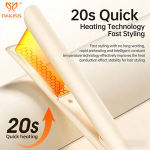 Plancha de Pelo PAKISS de Cerámica para Viajes, Hogar y Hotel, con Conexión USB, Función Dual Húmedo/Seco, Control de Temperatura de 160-185 °C - Product Image 5