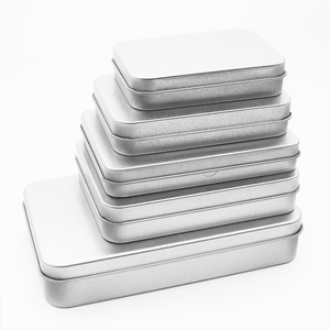 Hộp thiếc hình chữ nhật nhỏ có nắp, in logo tùy chỉnh, dùng làm bao bì đựng kẹo, thẻ quà tặng, khung ảnh, nhãn dán - Product Image 3