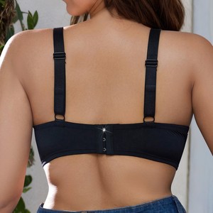 Il popolare reggiseno taglie forti di Amazon in stile europeo americano con ferretto in pizzo Push-Up per donne paffute Lingerie all'ingrosso a basso prezzo - Product Image 2