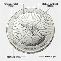 Pièce de monnaie australienne Kangourou 2021, 1 once, 99,99 % argent pur, pièce de collection