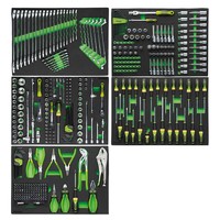 Ensemble d'outils de réparation automobile Fg 100 As362, kit de mécaniciens professionnels complet avec douilles, clés, tournevis, pinces