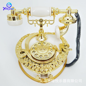 ยินเยว่ กล่องดนตรีโทรศัพท์แบบโบราณ สไตล์ยุโรป พลาสติกทรงกลม ทันสมัย สำหรับบาร์ คาเฟ่ ที่เก็บของสร้างสรรค์ - Product Image 1