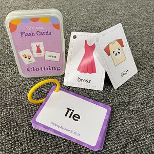 Tarjeta de bolsillo Montessori para Educación Temprana de bebé, juguetes educativos para niños, tarjetas de memoria para aprendizaje temprano en inglés - Product Image 2