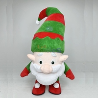Costume gonflable de gnome de Noël personnalisé, costume de mascotte de lutin en peluche de dessin animé pour défilé de vacances