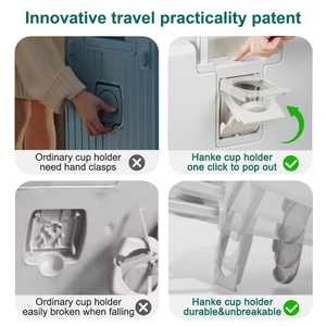 <span class=keywords><strong>Valise</strong></span> à roulettes Hanke, nouvelle arrivée, avec port de charge USB, <span class=keywords><strong>valise</strong></span> élégante pour les voyages, <span class=keywords><strong>valise</strong></span> rigide, sacs de voyage - Product Image 5