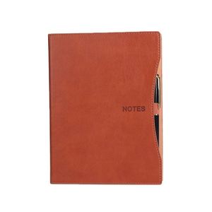 Exquisita Libreta de Negocios A5/B5 con Cubierta de Cuero PU, Tapa Dura, Encuadernación Cosida, para Oficina, Escuela, Trabajo, Reuniones, 100 Hojas - Product Image 4