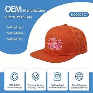 <b>Waterproof</b> 5-Panel Baseball <b>Cap</b> for Unisex Sporty Style Breathable UPF50+ Quick Dry Adjustable Rain Hat Canvas Fabric - Product Image 1