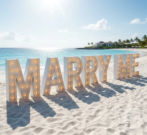 Insegna LED Gigante con Lettere 'Marry Me' per Proposte Romantiche, Matrimoni <span class=keywords><strong>e</strong></span> Decorazioni per Feste all'Aperto - Product Image 3