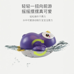 Jouets de bain pour bébé en forme d'animaux rotatifs à remonter, pingouins nageurs, fontaine à eau électronique, vente chaude - Product Image 2