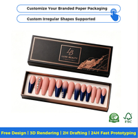 Luxuriöse Press-On-Nägel-Verpackung: Individuelle Nagelverpackungsboxen mit Matter Oberfläche und Umweltfreundlichem Design
