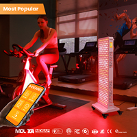 IDEATHERAPY Panneau de luminothérapie à 9 longueurs d'onde avec réveil Bluetooth, luminothérapie LED, machine de luminothérapie infrarouge