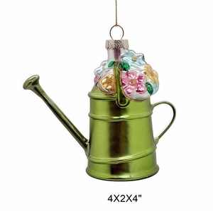 Set di Attrezzi da Giardinaggio in Vetro Soffiato a Mano di Alta Qualità, Ornamenti Natalizi in Vetro, Pistola ad <span class=keywords><strong>Acqua</strong></span>, Annaffiatoio, Grembiule - Product Image 4