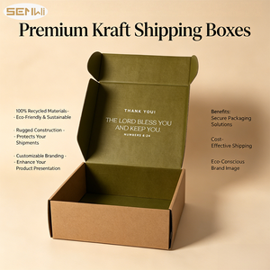 Embalaje <span class=keywords><strong>de</strong></span> Caja Kraft Marrón con Acolchado <span class=keywords><strong>Cajas</strong></span> Grandes Personalizadas con Logo <span class=keywords><strong>para</strong></span> Envíos <span class=keywords><strong>Cajas</strong></span> <span class=keywords><strong>para</strong></span> Empacar Sombreros y <span class=keywords><strong>Ropa</strong></span> - Product Image 2