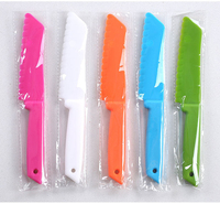 Couteaux pour enfants Couteaux de chef de cuisine Couteau en plastique Enfants enfantins pour fruits Pain Gâteau Salade et laitue