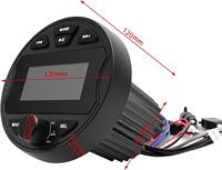 Lecteur radio MP3 universel marin KLYDE IP66, prend en charge l'USB, stéréo étanche, adapté aux bateaux, yachts et UTV