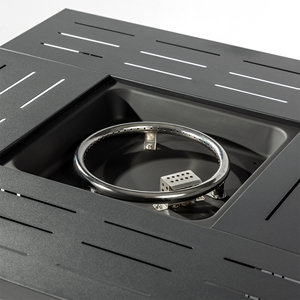 Durable Metal Propane Gas <b>Fire</b> Pit <b>Table</b> Indoor/<b>Outdoor</b> <b>Fire</b> Bowl for Patio & Garden Parties - Product Image 5