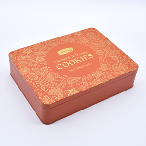 <span class=keywords><strong>Scatola</strong></span> di Latta Quadrata Personalizzata per Baklava, Biscotti, Cioccolato, Tè e Regali - Product Image 4