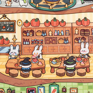 3 vellen/pak Stereoscopische miniatuur-scenografiestickers Fun World Series Visuele 3D-cabine Kinderhandboek Collage - Product Image 3