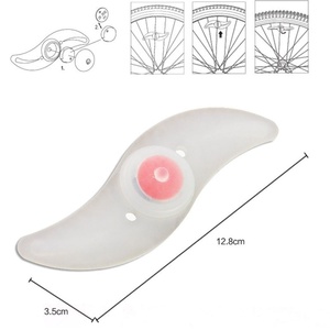Roue anti-vent de vélo, avertissement de sécurité nocturne en plein air, lumière de roue de vélo Led clignotante en silicone - Product Image 6