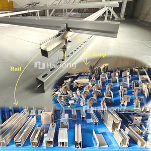 Pince intermédiaire AL6005-T5/SUS 304 pince centrale solaire MCTHA AL montage panneau solaire pince d'extrémité moyenne - Product Image 3