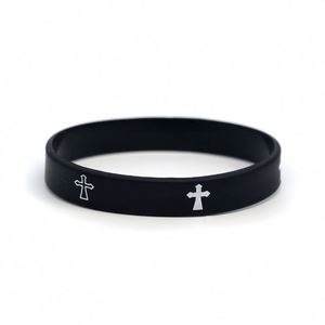 Pulseras de Silicona con Cruz de Jesús, Pulseras de Goma Motivacionales Cristianas, Religiosas e Inspiradoras, Regalos Perfectos para Eventos de Iglesia - Product Image 4