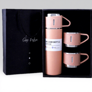 Vente <span class=keywords><strong>en</strong></span> gros d'usine, ensemble de <span class=keywords><strong>500</strong></span> <span class=keywords><strong>ml</strong></span>, cadeau de Noël, thermos, <span class=keywords><strong>gourde</strong></span> isotherme <span class=keywords><strong>en</strong></span> <span class=keywords><strong>acier</strong></span> inoxydable avec 2 tasses, chaud et froid - Product Image 1