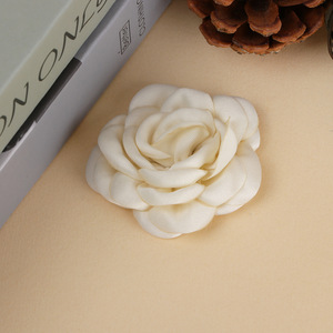 Fabric Flowers Camellia Rose Shape Cloth Handmade DIY Jewelry <b>Accessories</b> For <b>Wedding</b> Hair Headdress Decorations - Product Image 4