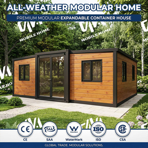 Casa Mobile Prefabbricata da 20ft/40ft Pronta per la Spedizione, 2/3/4 Camere da Letto con Cucina e Bagno, Casa Container, Veranda, Camere <span class=keywords><strong>d</strong></span>'<span class=keywords><strong>Albergo</strong></span> - Product Image 4