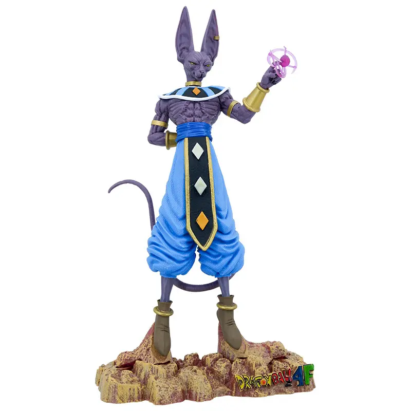 ミンロンホットセールドラゴンボールフィギュアおもちゃフィギュア彫像30cm破壊の神々ビーラス置物メーカー