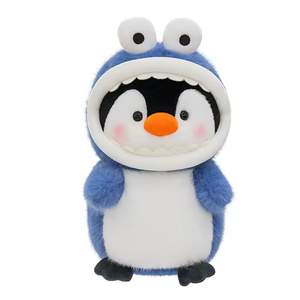 Peluche di Squalo e Pinguino all'Ingrosso, Giocattoli di Animali Marini Cartoonizzati, Regali per la Festa dei Bambini - Product Image 1