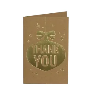 myway 30 Pack Kraft Thank You Cards Foil Embellished with Envelopes for Christmas small business baby shower