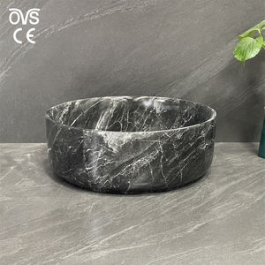 Ovs Bonne Vente Lavabo en Porcelaine Salle de Bain Céramique Au-Dessus du Comptoir Art Lavabo en Marbre Lavabo de Salle de Bain Sans Trou de Robinet - Product Image 2