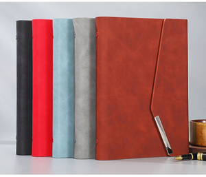 Tùy chỉnh kinh doanh máy tính xách tay, Loose-Leaf máy tính xách tay cho ghi chú, da thủ công, A5 Post-it máy tính xách tay với từ đóng cửa - Product Image 4