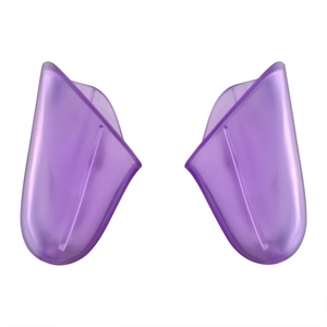 EXtremeRate - Carcasas de Repuesto Transparentes en Color Morado para Controles Switch Pro, Cubierta Protectora para Agarre Manual, Carcasa para Control - Product Image 1
