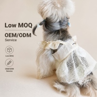 Robe de luxe en tulle pour chien, motif bourgeons de rose, élégante tenue en dentelle pour animaux de compagnie, adorable tenue de princesse pour chiot, vêtements de fête et de mariage pour petits chiens
