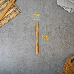 OEM Natural Eco Friendly Oreno Teak Wood <b>Butter</b> Spreader Sustainable Food Safe No Paint and Varnish Halal Customized Jam Knife - Product Image 3