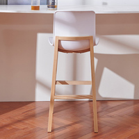 Chaises de bar modernes en bois, hauteur de comptoir, tabourets de bar personnalisés pour bar à domicile et hôtel, en promotion – Direct Usine