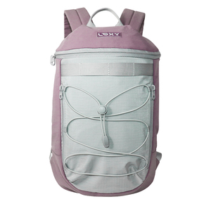 Mochila SENDA Unisex, Ligera, de Nailon, con Marco Interno, Diseño Normcore/Minimalista con Patrón de Caracteres, Duradera y Portátil, Color Gris Claro - Product Image 1