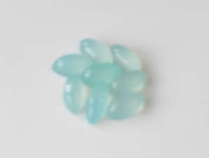 Calcedonia Aqua Natural de Alta Calidad, Gema Suelta, Cabujón Marquise de 2x4mm-15x30mm, Tamaño Calibrado, Efecto de Juego de Color y Fuego para Joyería - Product Image 5