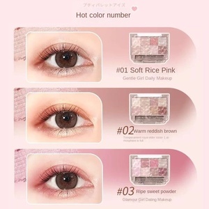 8 Colors Mineral Long-Lasting Waterproof Matte & Pearlescent Finish <b>Eyeshadow</b> <b>Palette</b> with Pressed Powder and Glitter - Product Image 4