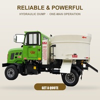 Camion malaxeur à béton monté sur véhicule, 3m3, mini mobile avec moteur diesel pour usage agricole