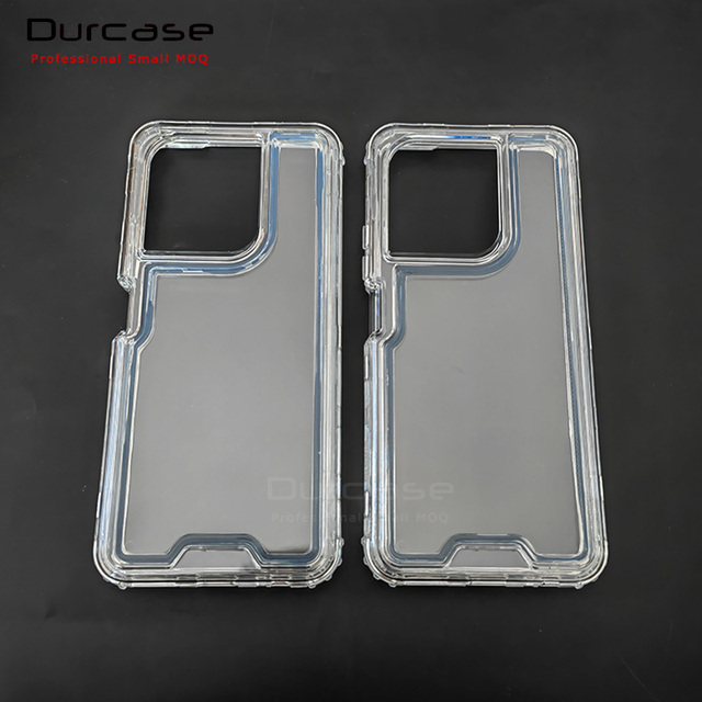 3 in 1 High Crystal Clear Anti-Scratch Transparent PC TPU Acrylic Phone Case for Tecno Spark 10 Pro 5G Go 2023 Pop8 Hot 40i